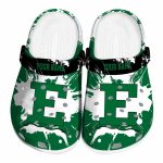 customized eastern michigan eagles splatter pattern clog best selling