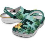 customized eastern michigan eagles tropical vibes clog best selling