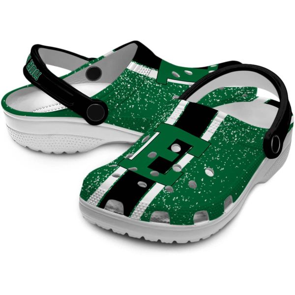 customized eastern michigan eagles vertical stripes clog high quality