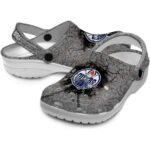 customized edmonton oilers cracked ground texture clog best selling