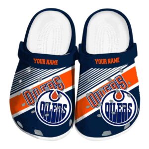 customized edmonton oilers vibrant dual tone clog best selling