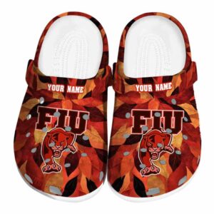 customized fiu panthers autumn leaves clog best selling