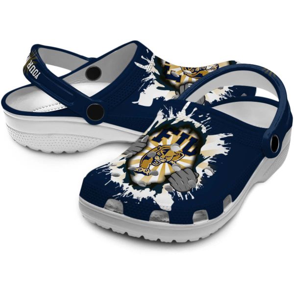 customized fiu panthers gripping hand clog high quality