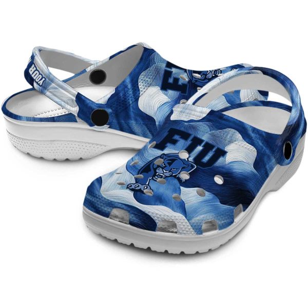 customized fiu panthers ocean waves clog high quality
