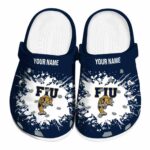 customized fiu panthers splatter background clog best selling