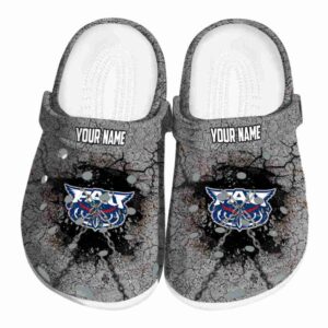 customized florida atlantic owls cracked ground texture clog best selling