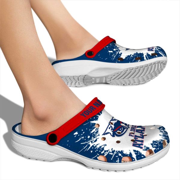 customized florida atlantic owls splash art clog fashion forward