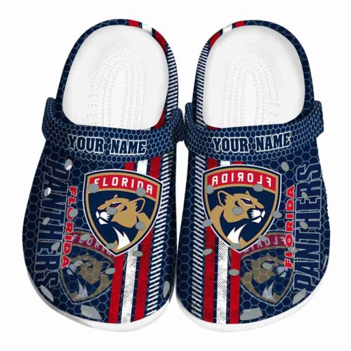 customized florida panthers contrasting stripes clog best selling