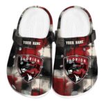 customized florida panthers plaid fusion clog best selling