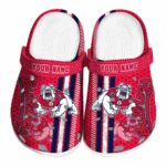 customized fresno state bulldogs contrasting stripes clog best selling