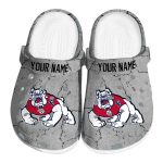 customized fresno state bulldogs cracked texture clog best selling