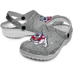 customized fresno state bulldogs cracked texture clog best selling