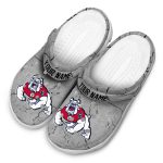 customized fresno state bulldogs cracked texture clog best selling
