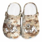 customized fresno state bulldogs desert camo clog best selling