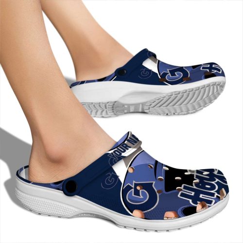 customized georgetown hoyas baseball helmet clog fashion forward