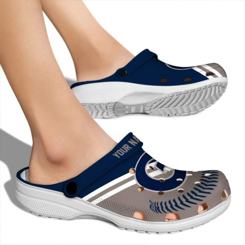 customized georgetown hoyas baseball motif clog fashion forward