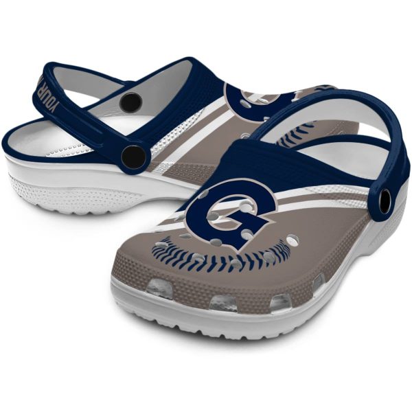 customized georgetown hoyas baseball motif clog high quality