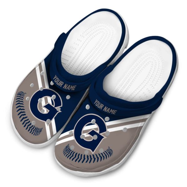 customized georgetown hoyas baseball motif clog latest model