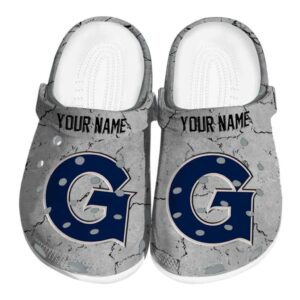 customized georgetown hoyas cracked texture clog best selling