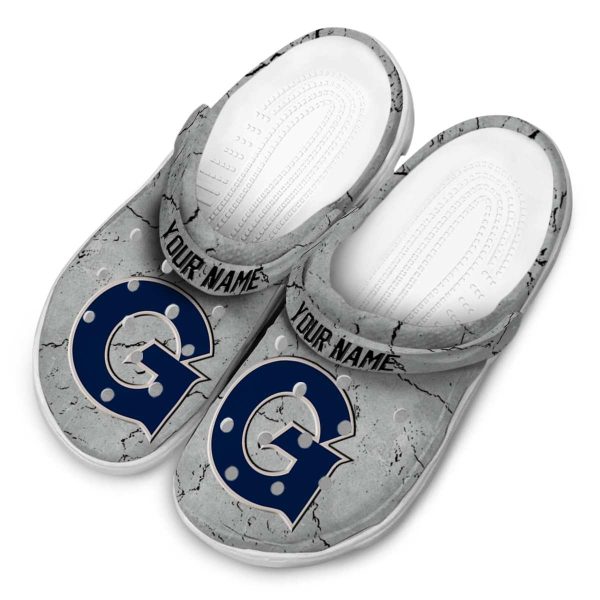 customized georgetown hoyas cracked texture clog latest model