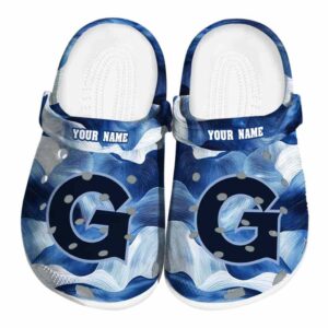 customized georgetown hoyas ocean waves clog best selling