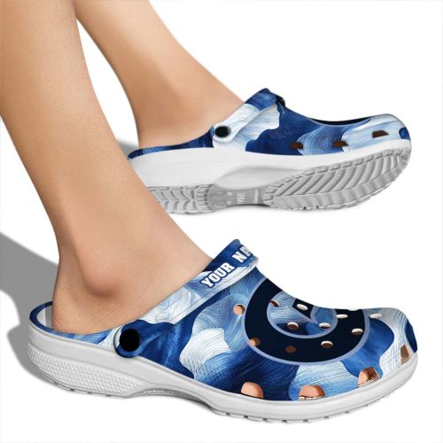 customized georgetown hoyas ocean waves clog fashion forward