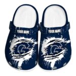 customized georgetown hoyas splash motif background clog best selling