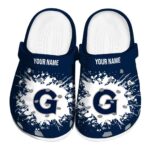 customized georgetown hoyas splatter background clog best selling