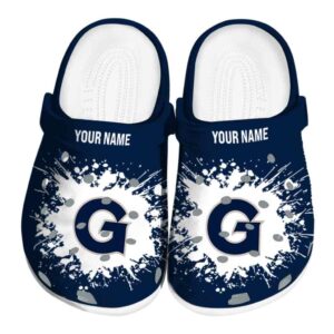 customized georgetown hoyas splatter background clog best selling