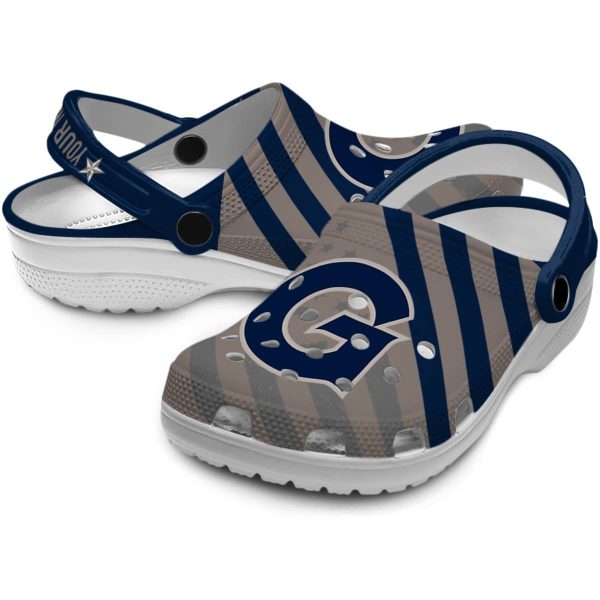 customized georgetown hoyas star spangled graphic clog high quality