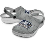 customized georgia southern eagles cracked texture clog best selling