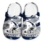 customized georgia southern eagles football helmet clog best selling