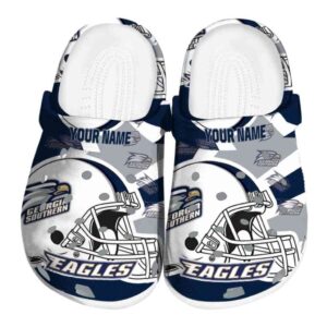customized georgia southern eagles football helmet clog best selling
