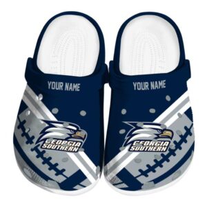 customized georgia southern eagles football motif clog best selling
