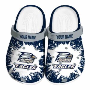 customized georgia southern eagles splash art clog best selling