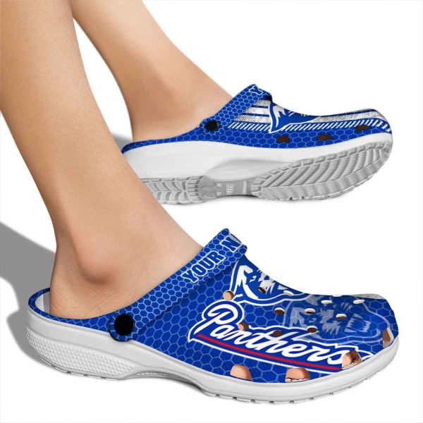 customized georgia state panthers contrasting stripes clog fashion forward