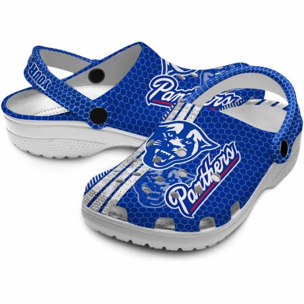 customized georgia state panthers contrasting stripes clog high quality