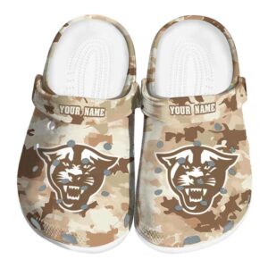 customized georgia state panthers desert camo clog best selling