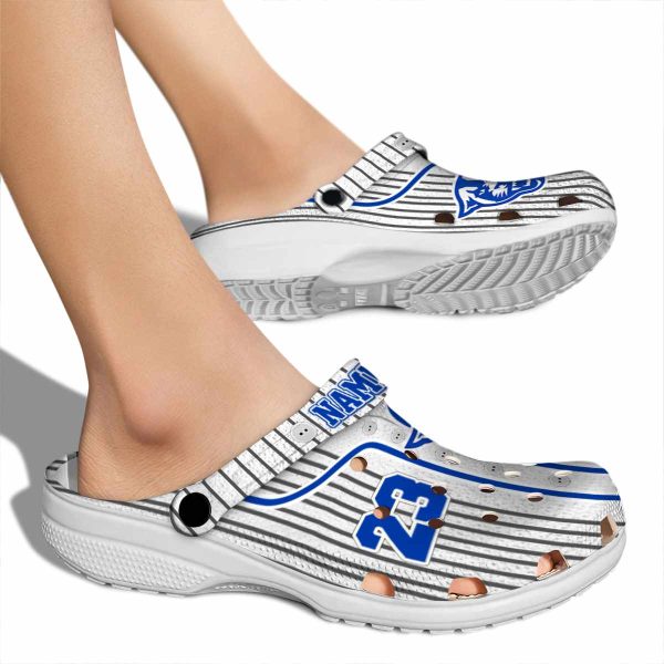 customized georgia state panthers pinstripe pattern clog fashion forward