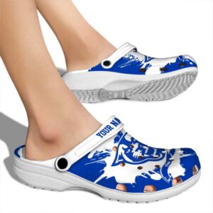 customized georgia state panthers splatter pattern clog fashion forward