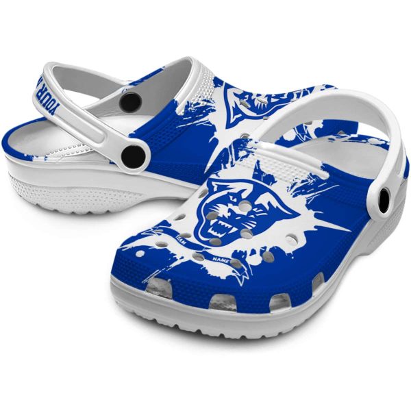customized georgia state panthers splatter pattern clog high quality