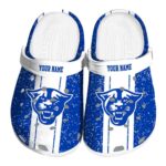 customized georgia state panthers vertical stripes clog best selling