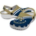 customized georgia tech yellow jackets baseball motif clog best selling