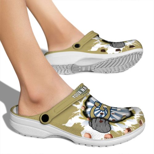 customized georgia tech yellow jackets gripping hand clog fashion forward
