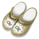 customized georgia tech yellow jackets splatter background clog best selling