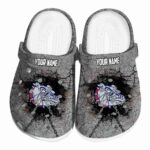 customized gonzaga bulldogs cracked ground texture clog best selling