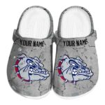 customized gonzaga bulldogs cracked texture clog best selling