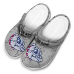 customized gonzaga bulldogs cracked texture clog best selling
