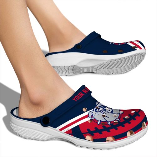 customized gonzaga bulldogs football motif clog fashion forward