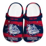 customized gonzaga bulldogs paint splatter graphics clog best selling